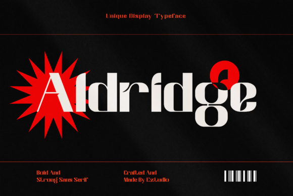 Aldridge: A Bold Display Font for Modern Branding Projects