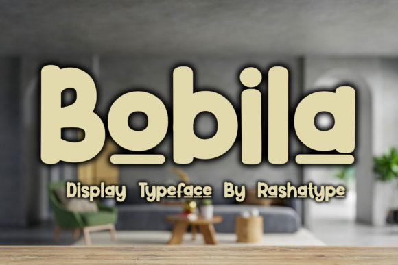 Bobila: A Cool & Casual Display Font for Modern Branding Projects