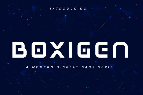 Boxigen: A Futuristic Display Font for Modern Editorial Design