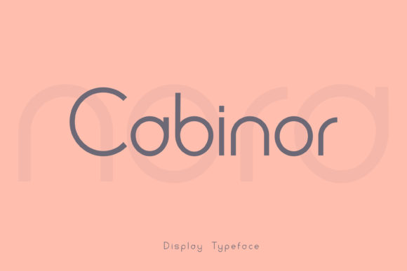 Cabinor: A Modern Display Font for Web Designers Who Care About Style