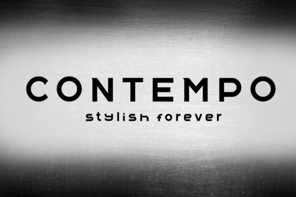 Contempo: A Bold Display Font for Modern Branding Projects