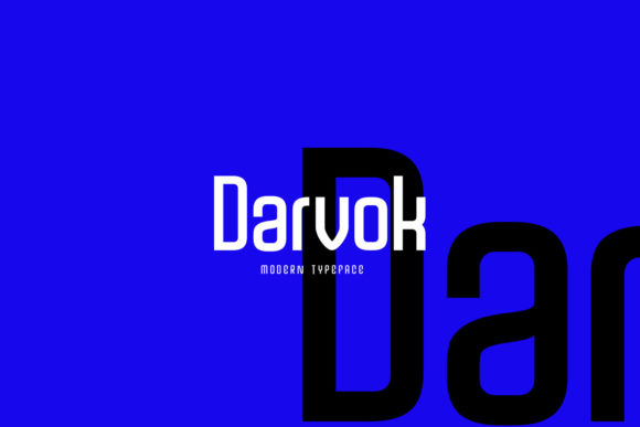 Darvok: A Modern Display Font for Crafters and Product Designers