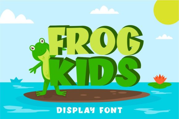 Frog Kids: A Playful Display Font for Thoughtful Editorial Design