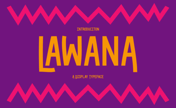 Lawana: A Bold Display Font for Crafters and Product Creators