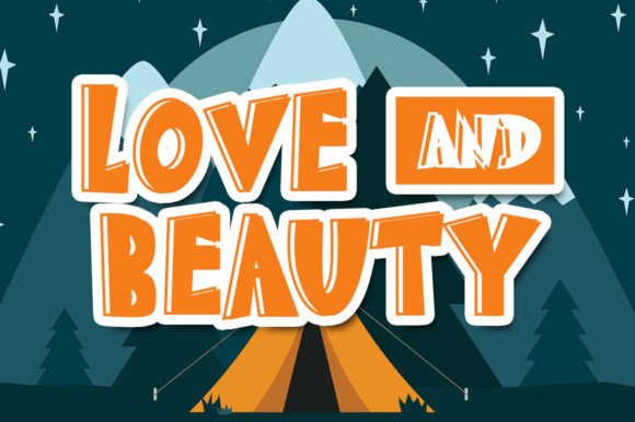 Love and Beauty: A Playful Display Font for Modern Web Design