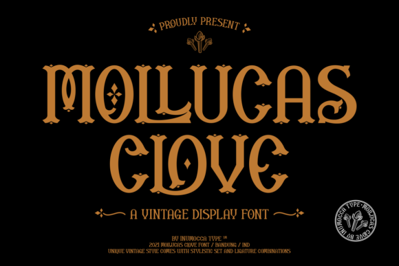 Mollucas Clove: A Bold Display Font for Crafters and Product Designers