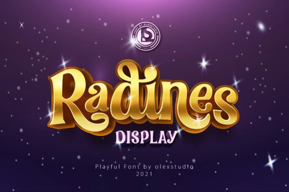 Radines: A Bold Display Font That Adds Retro Charm to Handmade Designs
