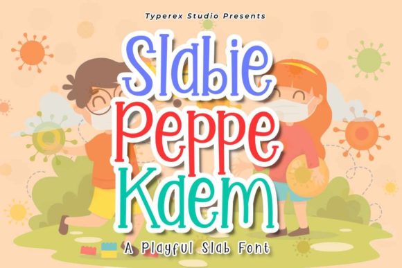 Slabie Peppe Kaem: A Playful Display Font for Crafters and Product Designers