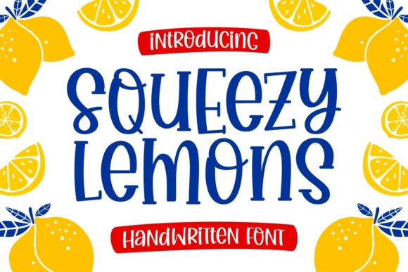 Squeezy Lemons: A Playful Display Font for Digital Branding