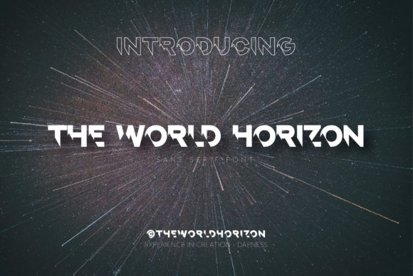 The World Horizon: A Bold Display Font That Elevates Your Brand