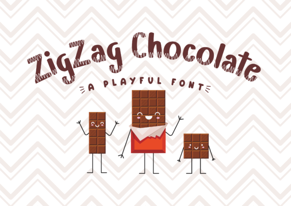 Zigzag Chocolate: A Playful Display Font for Lively Editorial Designs